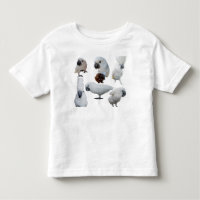 Lala The Cockatoo Six Poses Toddler Tshirt