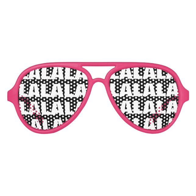 LALALA! funny karaoke party shades sunglasses (Front)