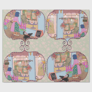 LALATOWN Shopping Day Wrapping Paper 2