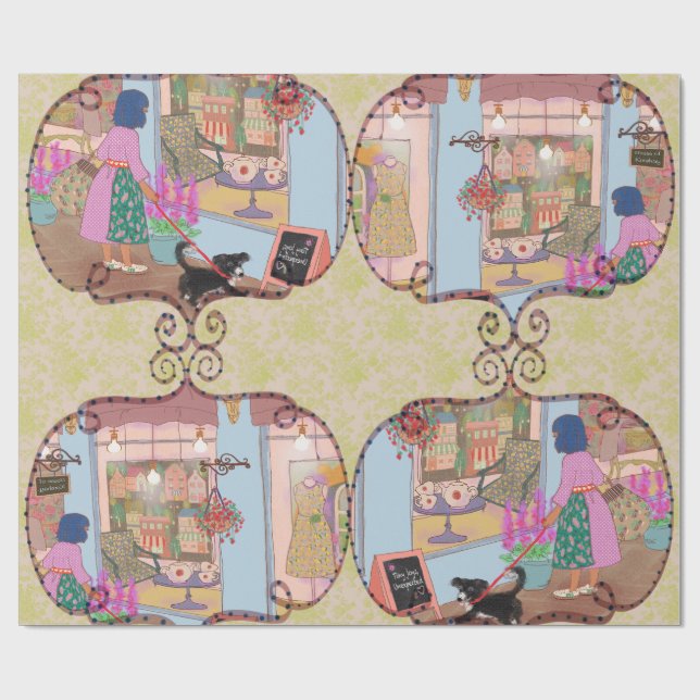 LALATOWN Shopping Day Wrapping Paper 4 (Flat)