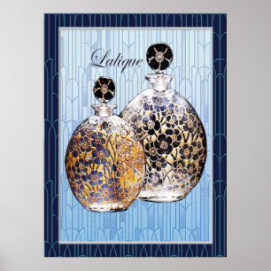 Lalique Perfume Bottles Poster