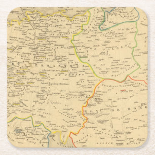 L'Allemagne 1137 a 1273 Square Paper Coaster