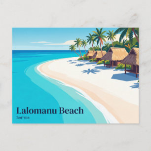 Lalomanu Beach Samoa Postcard