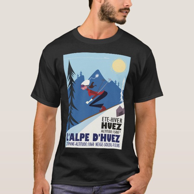 L'Alpe D'Huez Poster T-Shirt (Front)