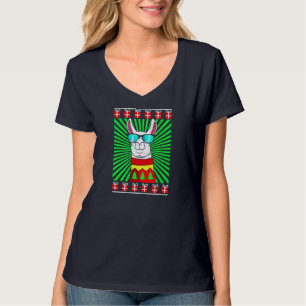 Lama Alpaca Christmas Ugly Christmas T-Shirt