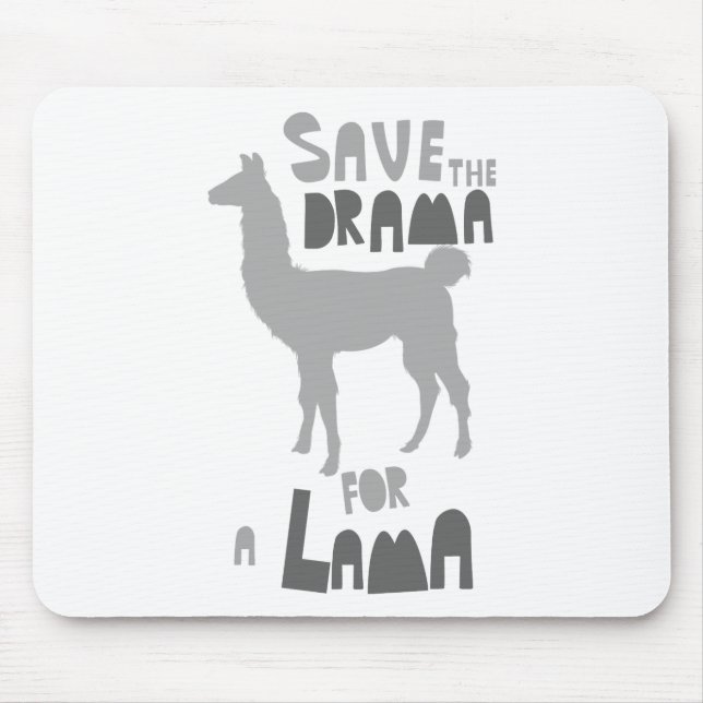 Lama Drama Mouse Mat (Front)