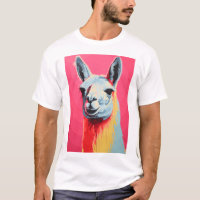 Lama face colors, hand drawn silk screen