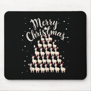 Lama Xmas Tree Llamas Christmas Tree Tank Top1  Mouse Mat
