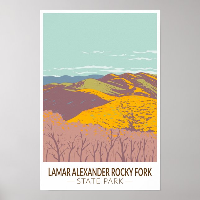 Lamar Alexander Rocky Fork State Park Tennessee  Poster (Front)