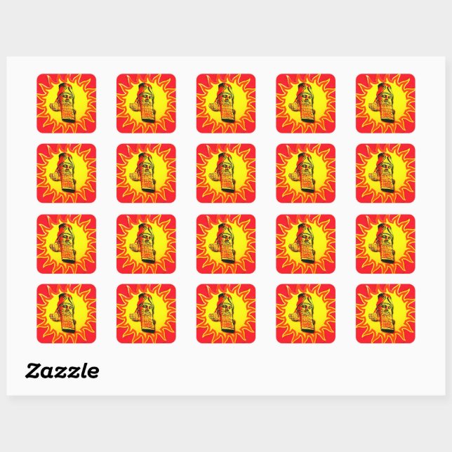 Lamassu Square Sticker (Sheet)