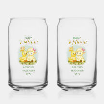 Lamb and Duck Soda Glass