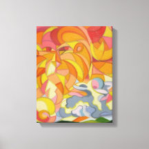 Lamb and Lion canvas Print.