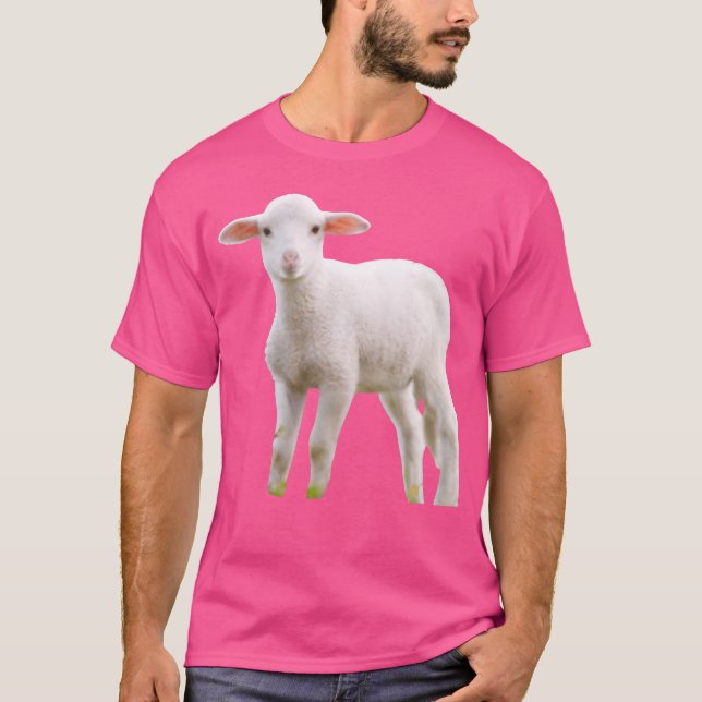 lamb animal girl T-Shirt (Front)