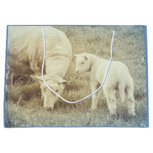 Lamb Baby Animals Sheep Large Gift Bag
