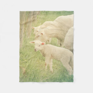 Lamb Baby Farm Animals Sheep Fleece Blanket