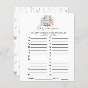 Lamb - Baby Item Game. Baby Shower Game