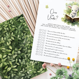 Lamb Baby Shower Game Over or Under?