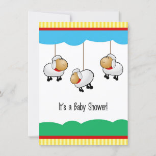 Lamb Baby Shower Invitation