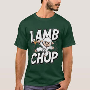 Lamb Chop! Funny Karate Lamb in Gi T-Shirt