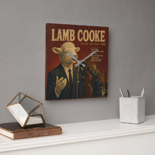 Lamb Cooke: a Parody Square Wall Clock