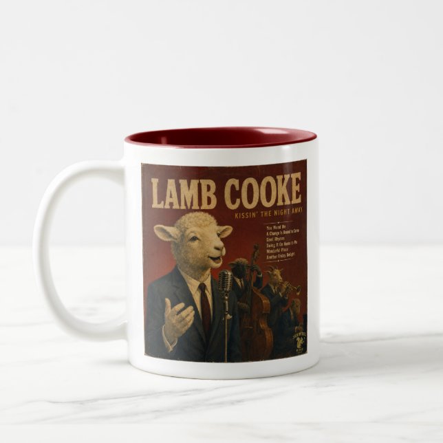 Lamb Cooke Album: a Parody Two-Tone Coffee Mug (Left)