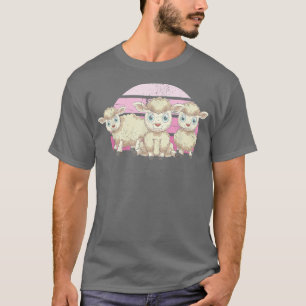 Lamb Farming Farm Animal Family Farmer Sheep  T-Shirt