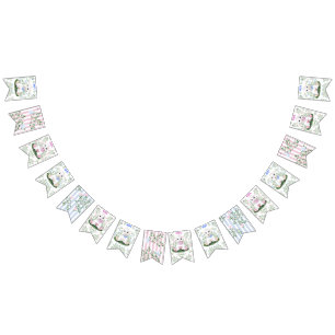 Lamb Floral Gender Reveal Baby Shower Bunting