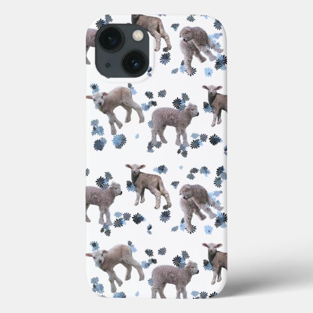 Lamb Frenzy iPad Mini Case (choose colour) (Back)