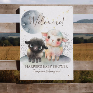 Lamb Gender Neutral Baby Shower Poster