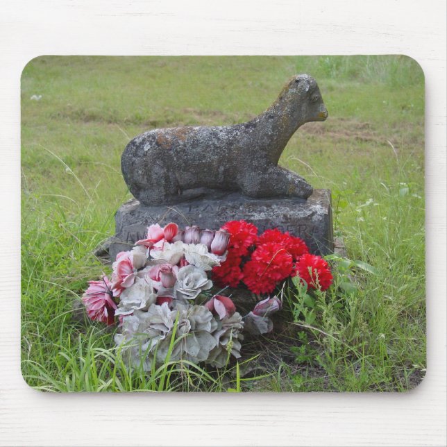 Lamb Headstone Mousepad (Front)