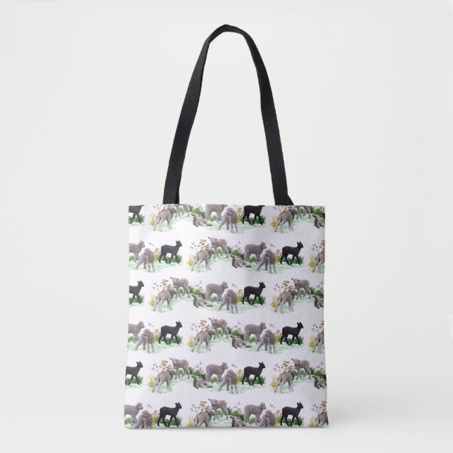 Lamb Meadow All Over Print Bag (choose colour) (Front)