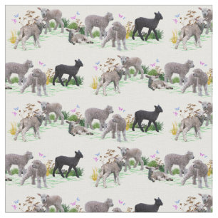 Lamb Meadow Fabric (choose colour)