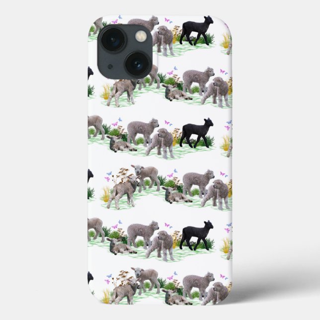 Lamb Meadow iPad Case (Back)