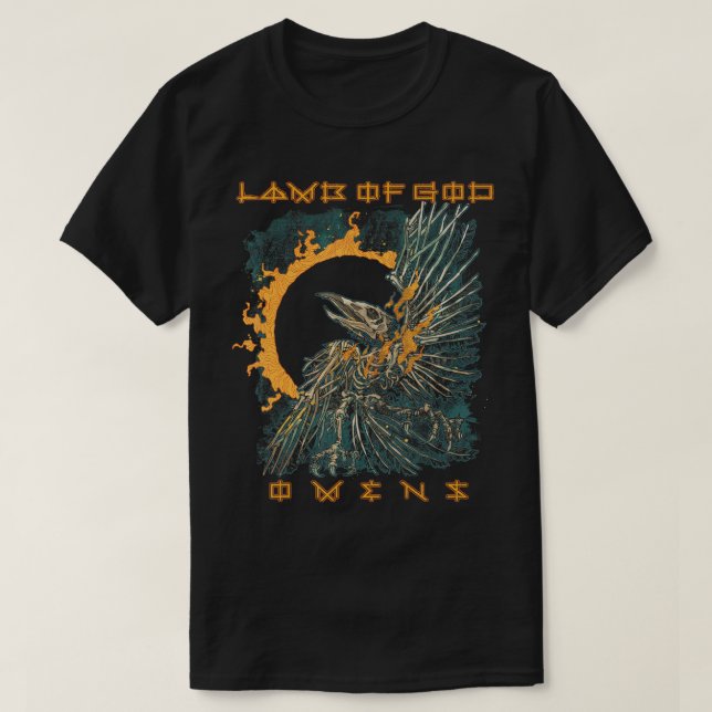 Lamb of God â€“ Omens Back Cover T-Shirt (Design Front)