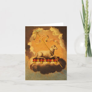 Lamb of God, Agnus Dei by Jose Campeche y Jordan Thank You Card