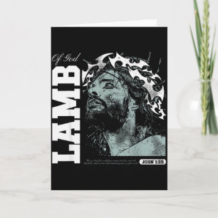 Lamb Of God - Christian Bible Verse Faith Card