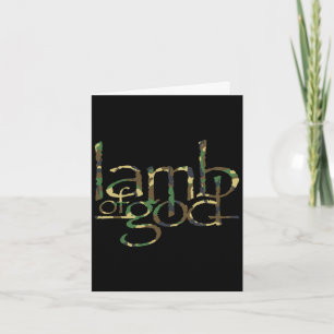 Lamb of god memorial day camouflage Lamb of god me Card