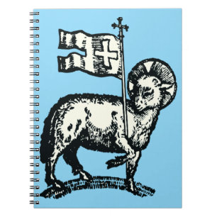 Lamb of God symbol of Christian faith Notebook