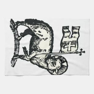 Lamb of God symbol of Christian faith Tea Towel