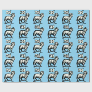 Lamb of God symbol of Christian faith Wrapping Paper