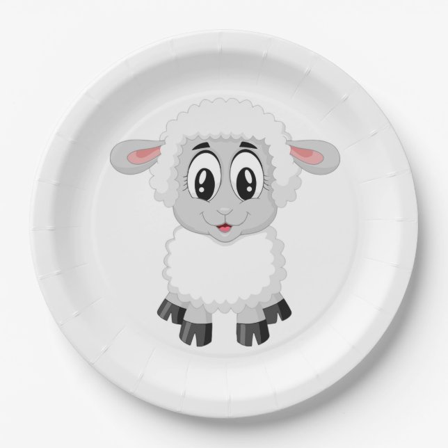 Lamb Paper Plate (Front)