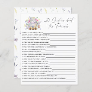 Lamb - Party game   20 questions about the Parents