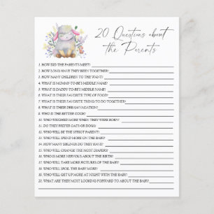 Lamb - Party game   20 questions about the Parents Flyer