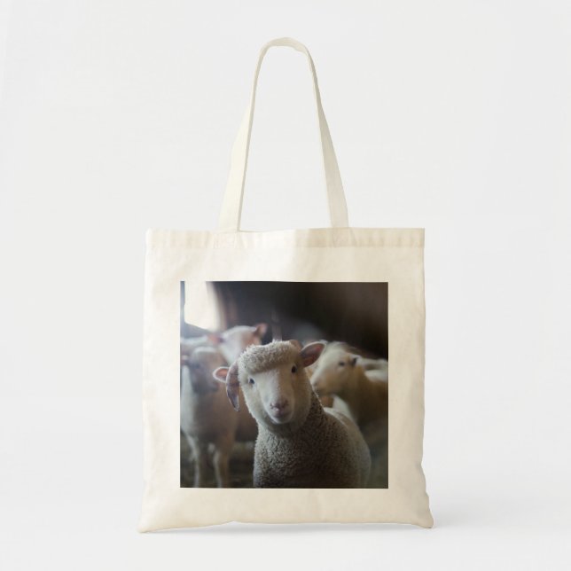 Lamb Photo Tote Bag (Front)