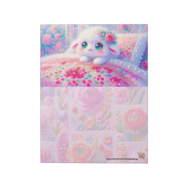 Lamb Quilt Notepad (Rotated)