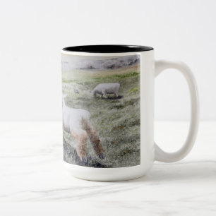 Lamb Races Two-Tone Coffee Mug