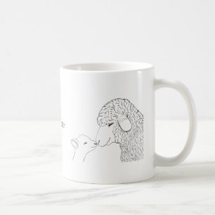 Lamb Sheep Cute Seep Mom Baby Mug Custom Art Mug