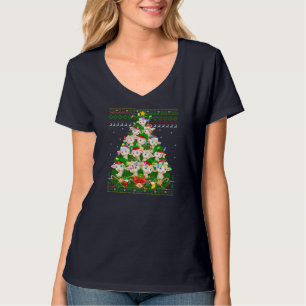 Lamb Sheep Lover Xmas Lights Ugly Lamb Christmas T T-Shirt