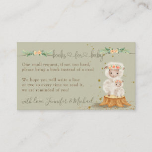 Lamb Sheep New Mummy Books Baby Enclosure Card