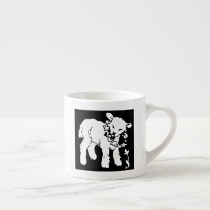 Lamb with Flowers Espresso Cup